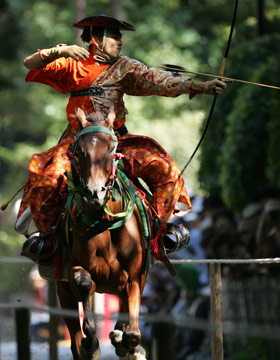 “Yabusame”, mounted archery