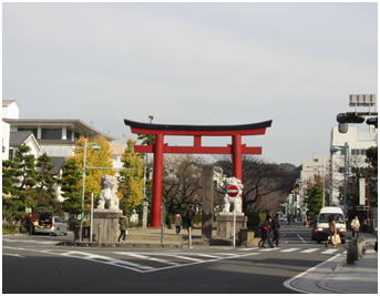 若宮大路二の鳥居の辺 若宮大路二の鳥居の辺