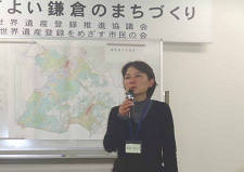 ワークショップの感想を語る牧田さん